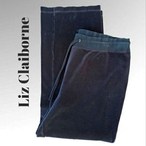 LIZ Wear Black Velour Pants